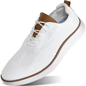 Men's White Casual Shoes Lightweight Sneakers Comfortable